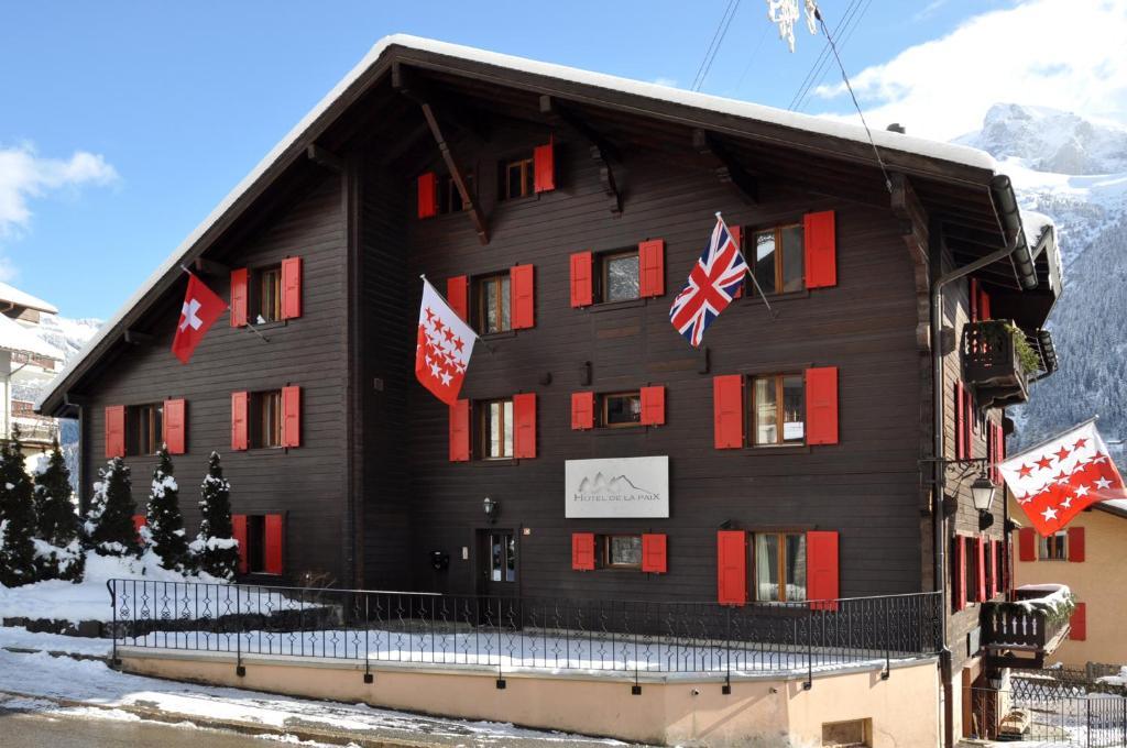 Hotel De La Paix Champéry Exterior foto
